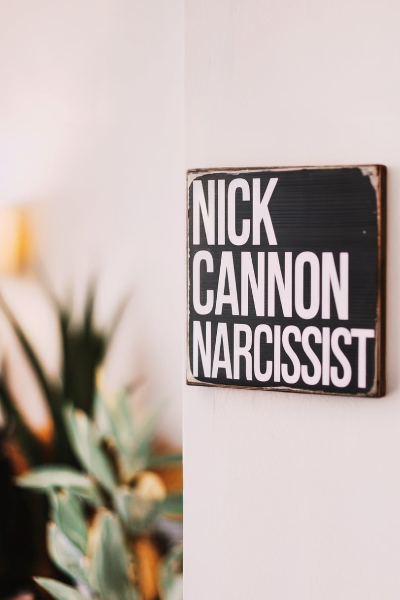 a sign that says nick cannon is a sign for nick cannon