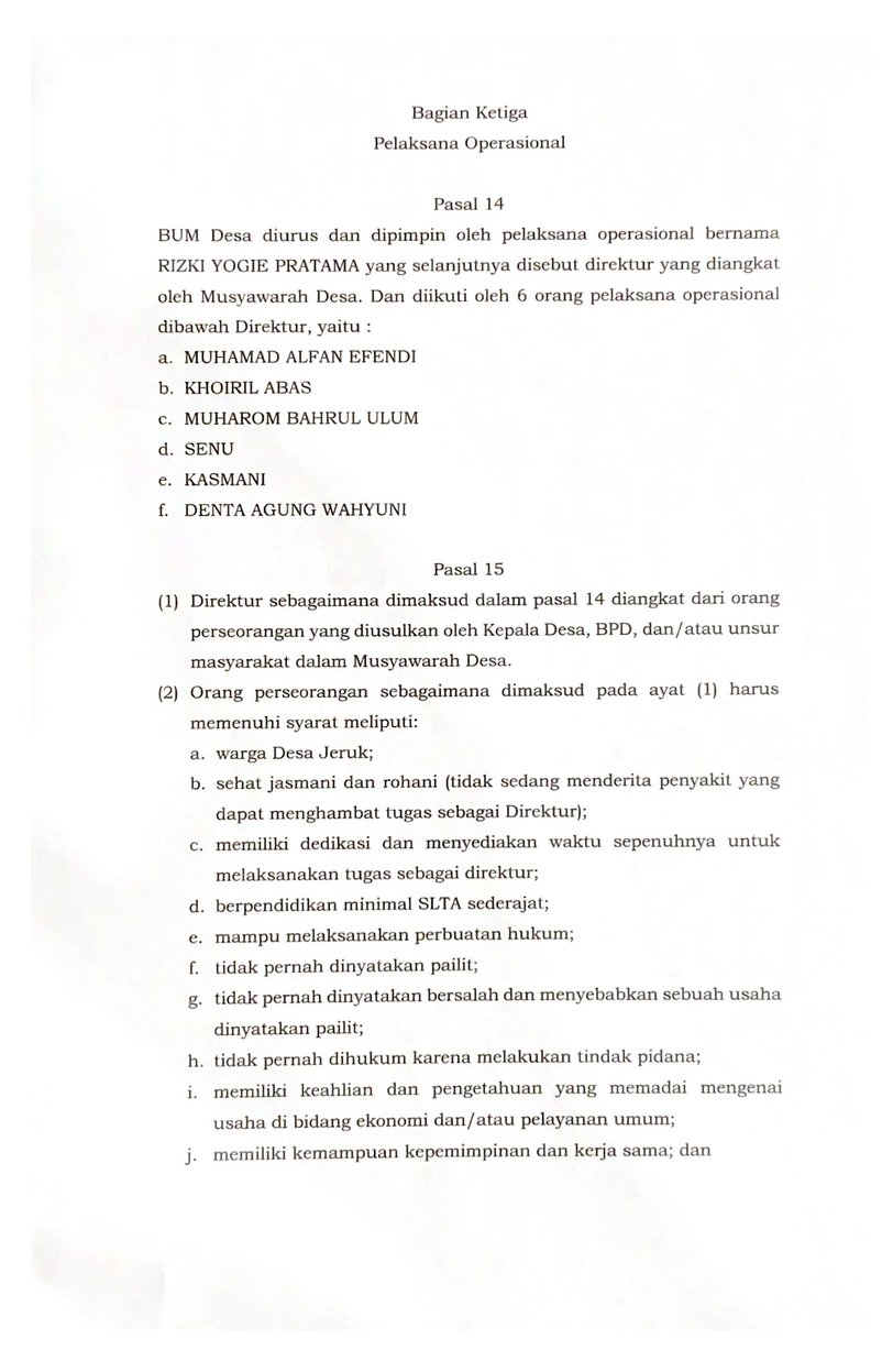 Halaman 11 - Anggaran Dasar BUMDes Idaman Sejati