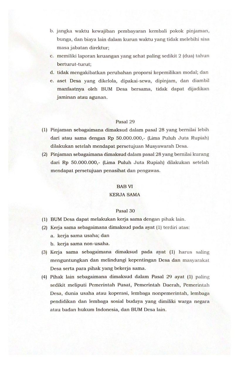 Halaman 20 - Anggaran Dasar BUMDes Idaman Sejati