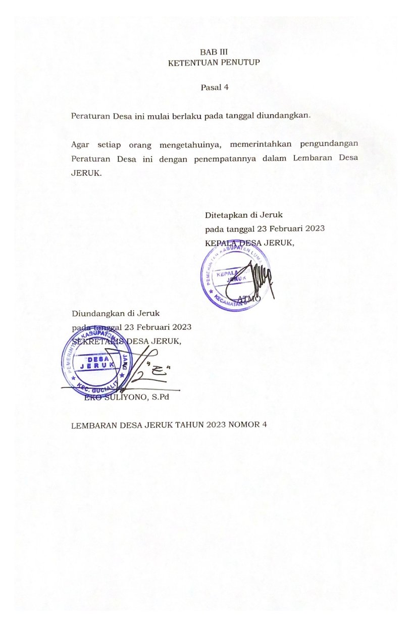 Halaman 5 - Surat Keputusan Pendirian BUMDes Idaman Sejati