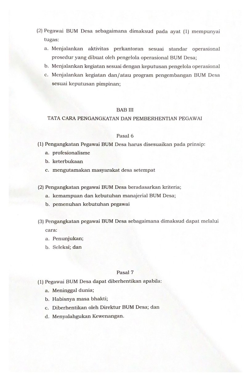 Halaman 5 - Anggaran Rumah Tangga BUMDes Idaman Sejati