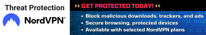 NordVPN Threat Protection Banner Ad