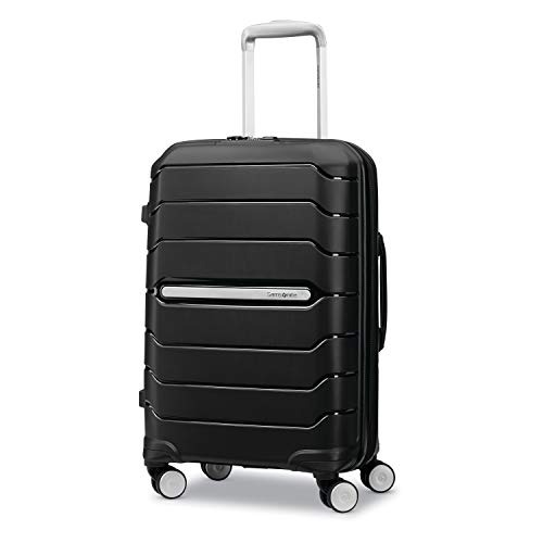 "Samsonite Freeform Carry-On Hardside Expandable Luggage in white, ideal for stylish and durable tra