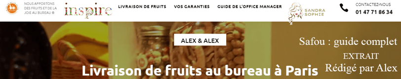 CAPTURE ECRAN HAUT DE PAGE ALEX