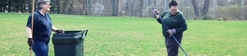 Neighbors working together to clean up Crescent Hills Park