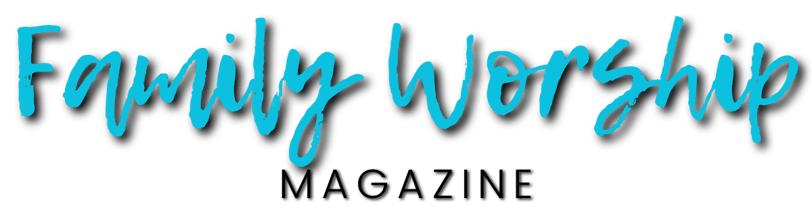 a family worship service logo with the words family worship