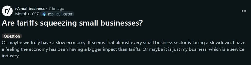 Are tariffs squeezing small businesses?