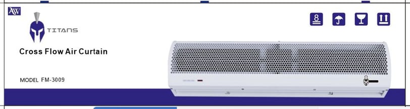 TITAN Air curtains white