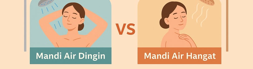 Manfaat mandi air hangat dan dingin untuk kulit