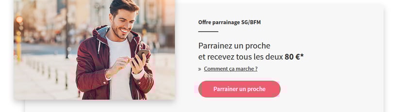 80 € Offerts à l'Ouverture de Compte Bancaire Société Générale, code societe generale parrainage