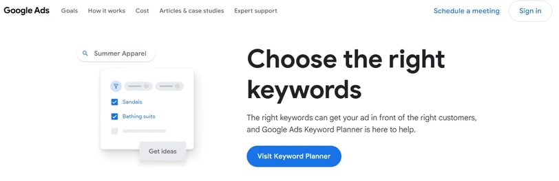 Google Keyword Planner