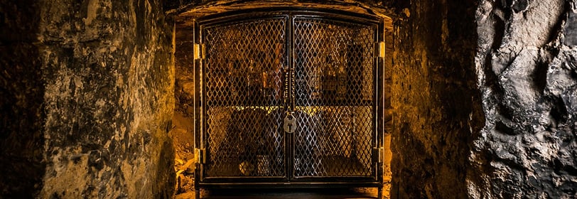 underground whisky vault locked 
