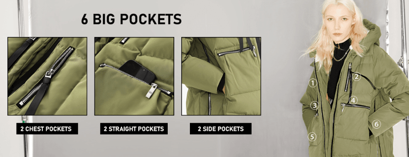 women wearing 6 pocket travel jackets for women