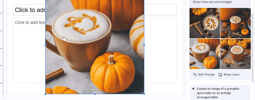 a photo of a pumpkin spiced coffee in a photo