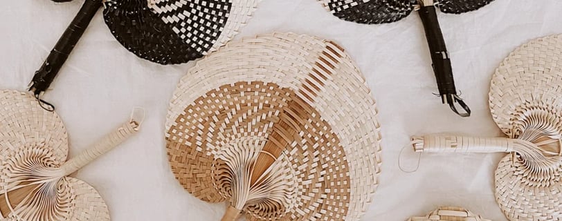 handwoven fans