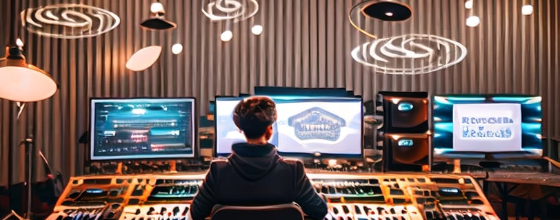 Création d'une chanson personnalisée en studio, illustrant l'unicité et l'attention aux détails dans