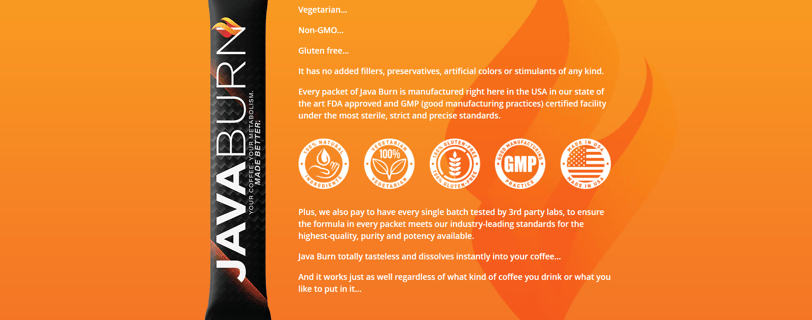 Java Burn Vegetarian Gluten Free