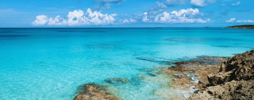 The roaming purser explorando linda praia em half moon cay viagens de navio