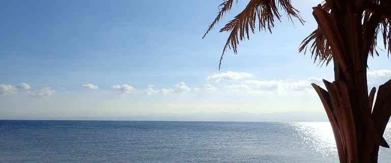 Vista para a praia do Egito