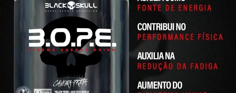 B.O.P.E Pré-Treino Black Skull