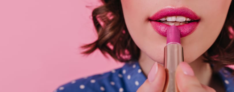 applying lipstick for long lasting results