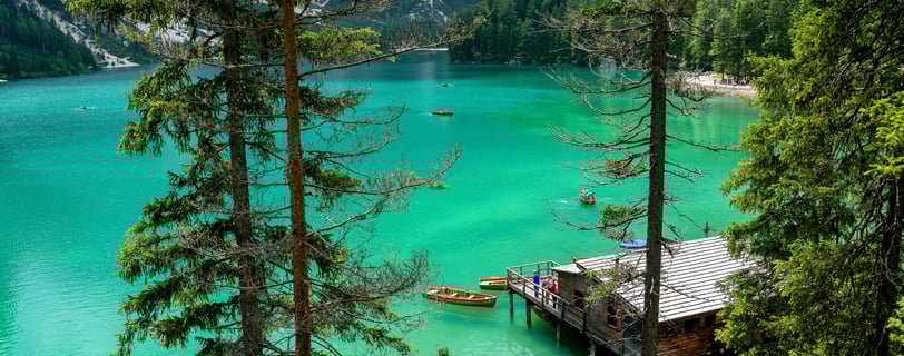 a boat dock with a boat on the water