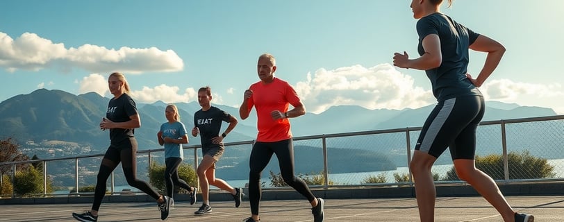 People wearing EA7 sportswear