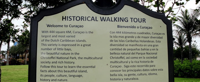 historical walking tour placa em curaçao