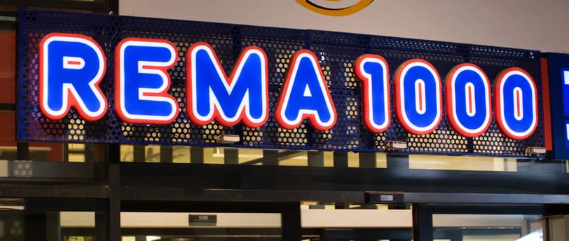 Norway grocery store, Rema 100, for cheaper food while on a budget