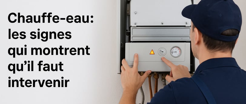 chauffe-eau à gaz montrant les signes d’un dysfonctionnement