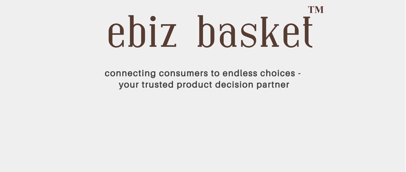 ebizbasket.shop logo depicting a shopping cart with eyes and bars, symbolising informed decision making and revenue scaling