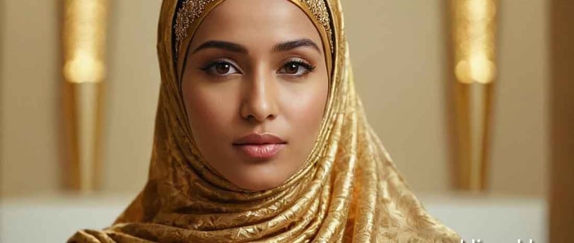 Muslim woman wearing public gold