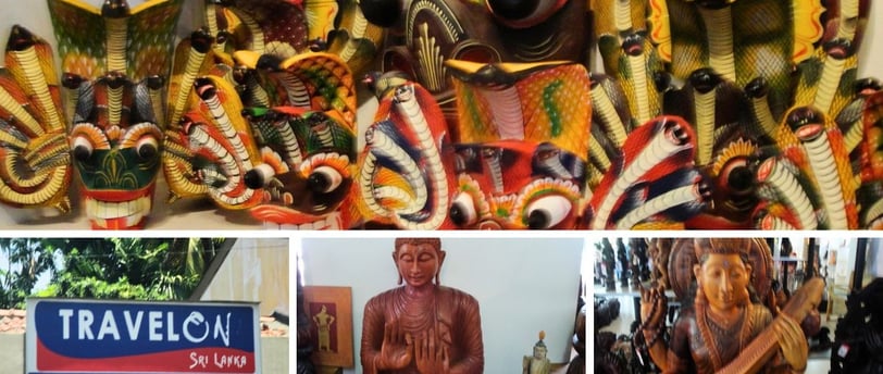 Loja de souvenirs em Colombo, Sri Lanka.