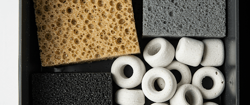 Material filtrante filtro acuario