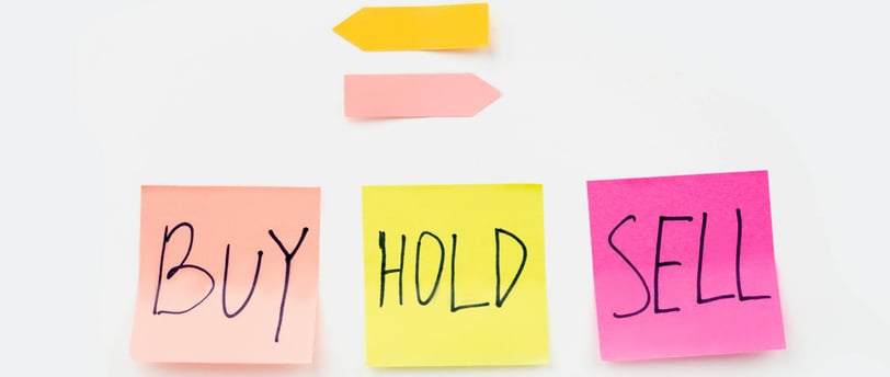buy hold or sell sticky notes for passive investing