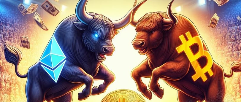 Ethereum vs Bitcoin: Kripto Para Üstünlüğü İçin Mücadele