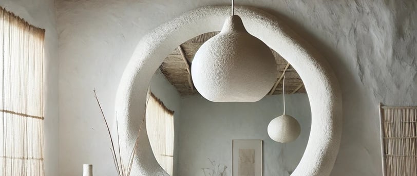 wabi sabi paper mache interior design