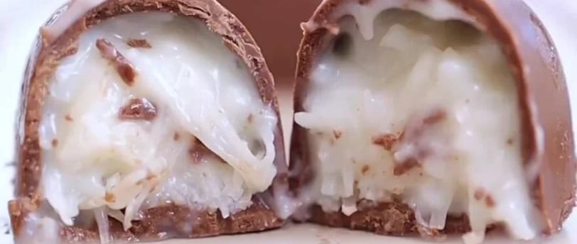Receita Bombom Prestígio Proteico com Whey