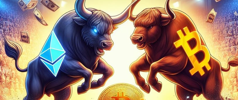 Ethereum vs Bitcoin : La Bataille pour la Suprématie des Cryptomonnaies