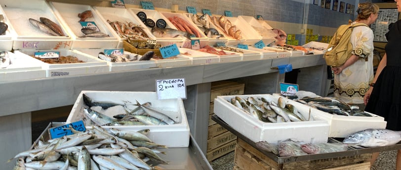 Kreta Agios Nikolaos Fischmarkt
