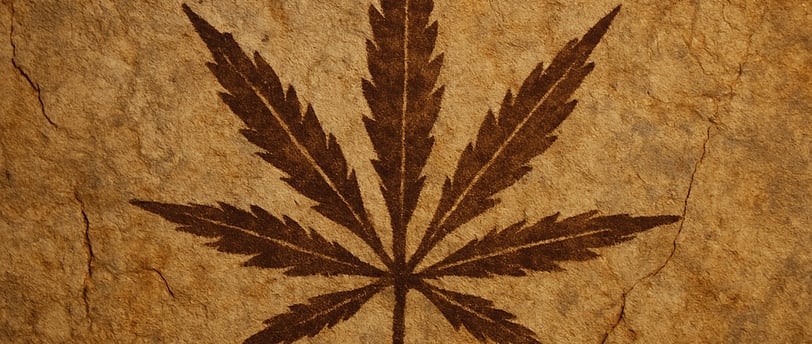 hemp outline on ancient cave wall