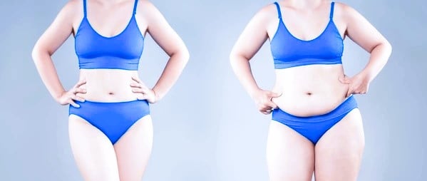 belly fat before after