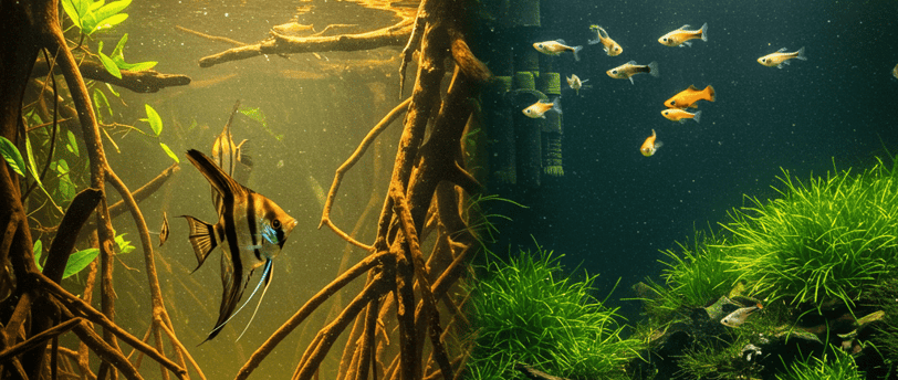 Acuario biotopo o comunitario