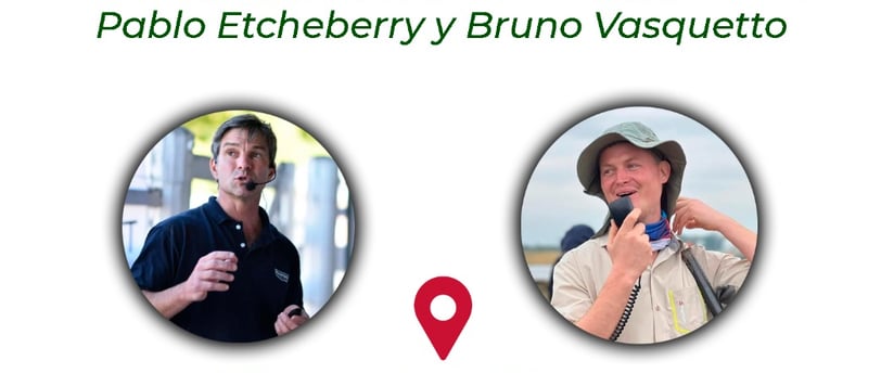 pablo Etcheberry de Pensagro y bruno Vasquetto de el mate estara disertando sobre ganaderia en chaco