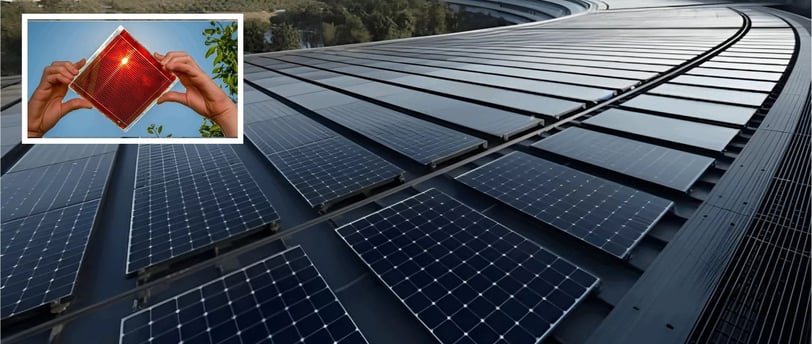 Perovskite solar cells power plant