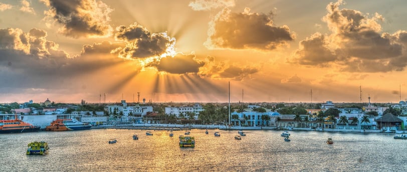 Sunrise at Cozumel