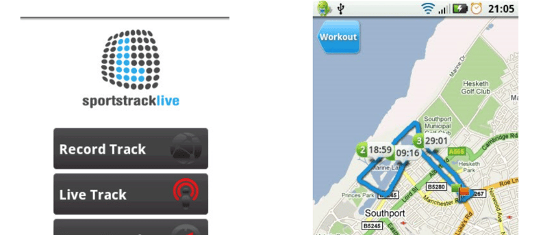 Early Android Sports Trackers