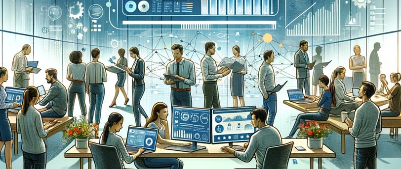 Office with Data scientists