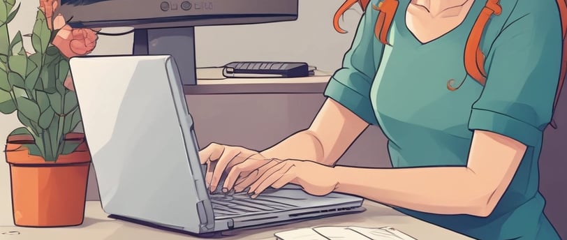 grayscale photo of person using MacBook