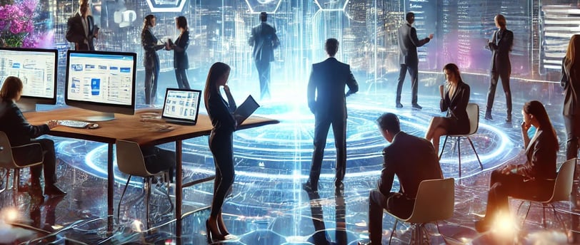 equipe professionelle futuriste